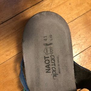 Blue NAOT sandals